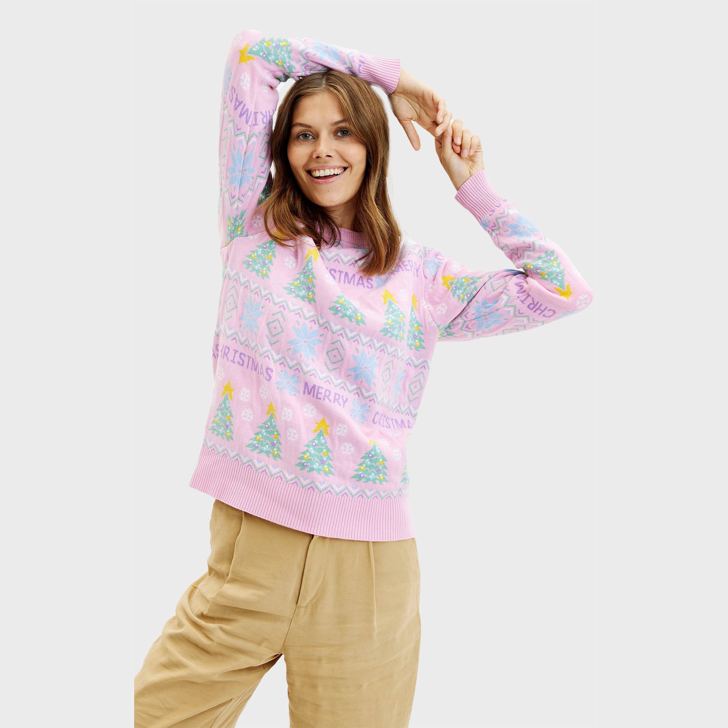 Il maglione rosa di Natale - Donna.